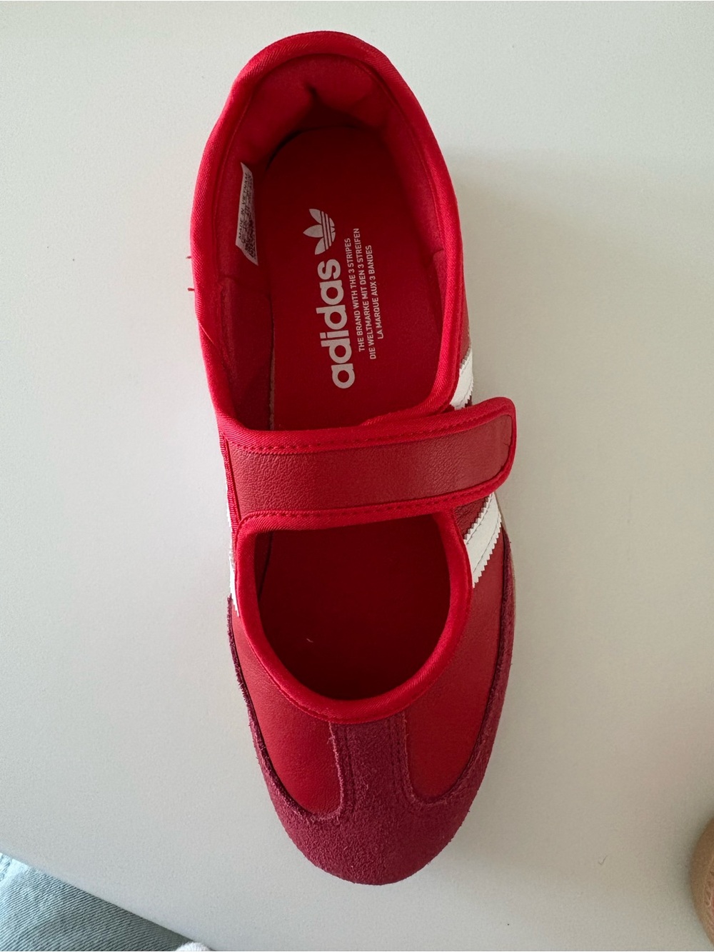 adidas Red & White Women's Sneakers - Picture 3 of 4